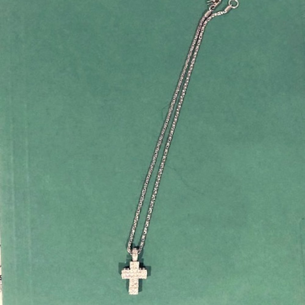 Very Rare Swarovski Cross Pendant Necklace